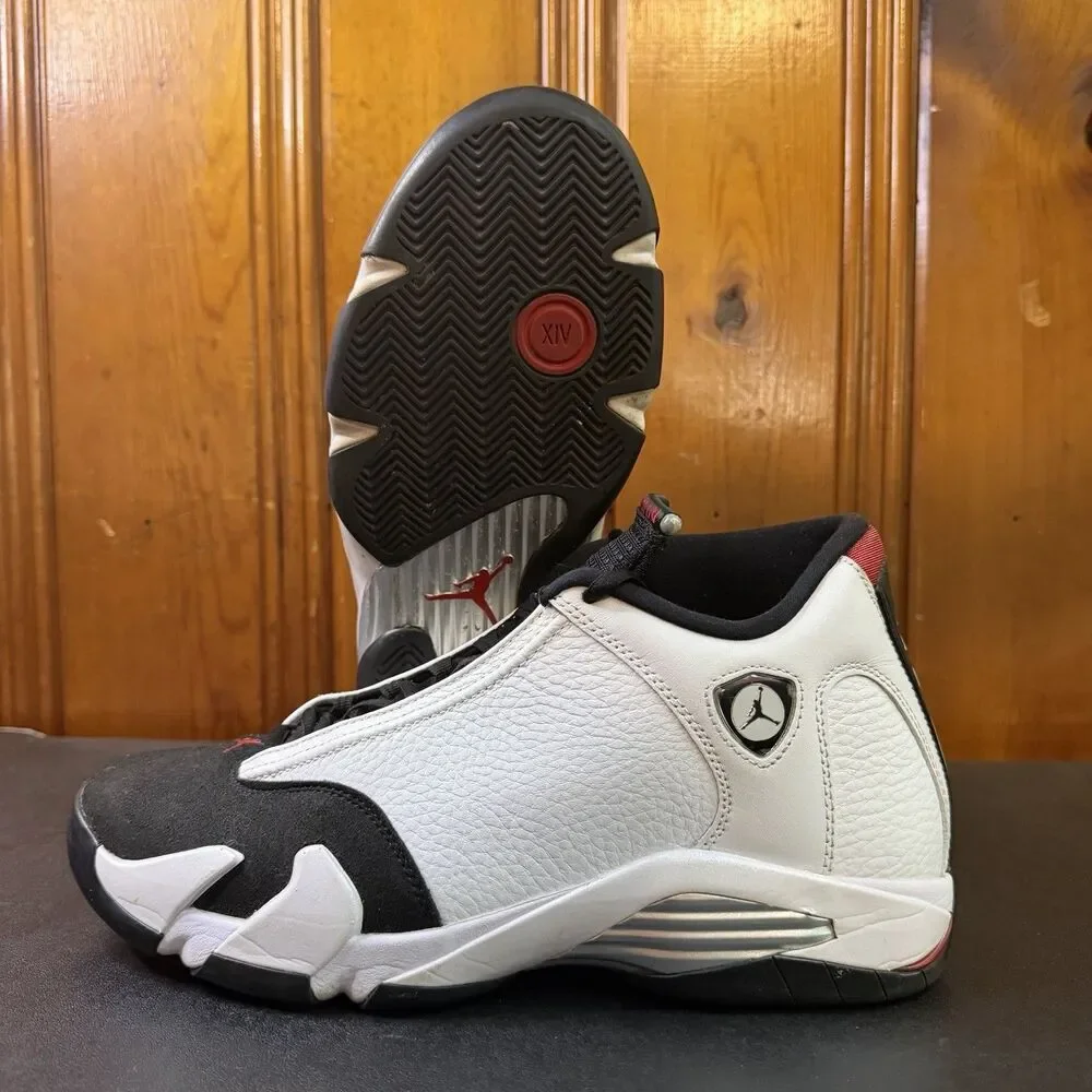 Jordan 14 Black Toe 2024 Release Size 10.5 Men 487471-160 Black/white